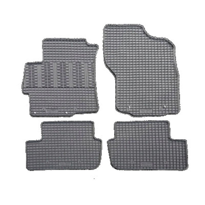 RUBBER MATTEN PASSEND VOOR MITSUBISHI LANCER 2008- (4-DELIG + MONTAGESYSTEEM)