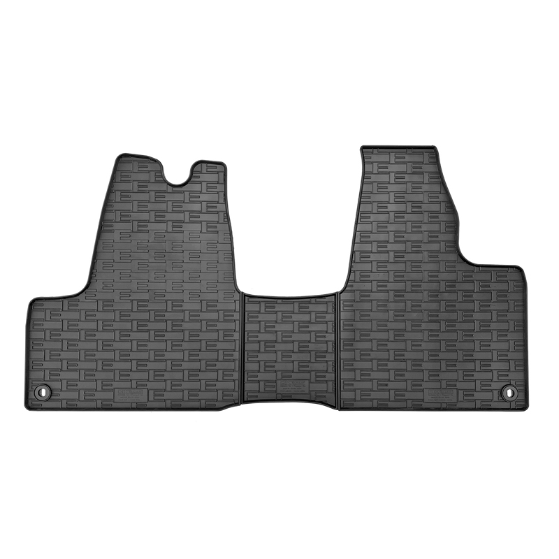 RUBBER MATTEN PASSEND VOOR MAXUS EDELIVER 3 (EV-30) 2020- (3-DELIG + MONTAGESYSTEEM)