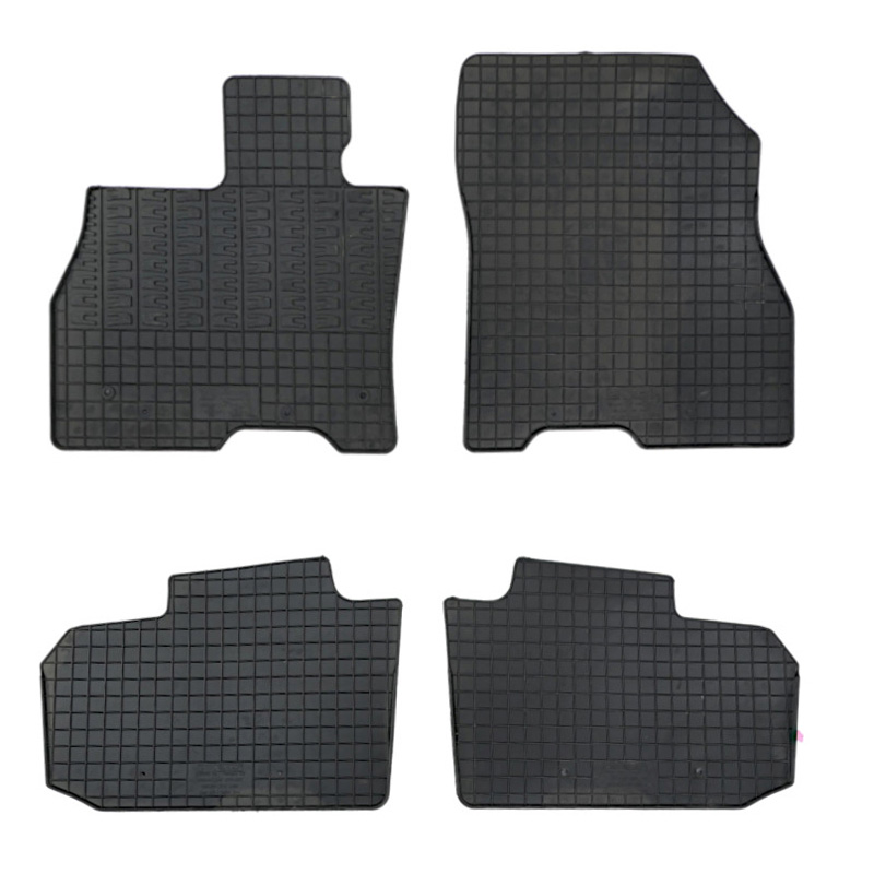 RUBBER MATTEN PASSEND VOOR NISSAN LEAF (ZE0) 2010-2017 (4-DELIG + MONTAGESYSTEEM)