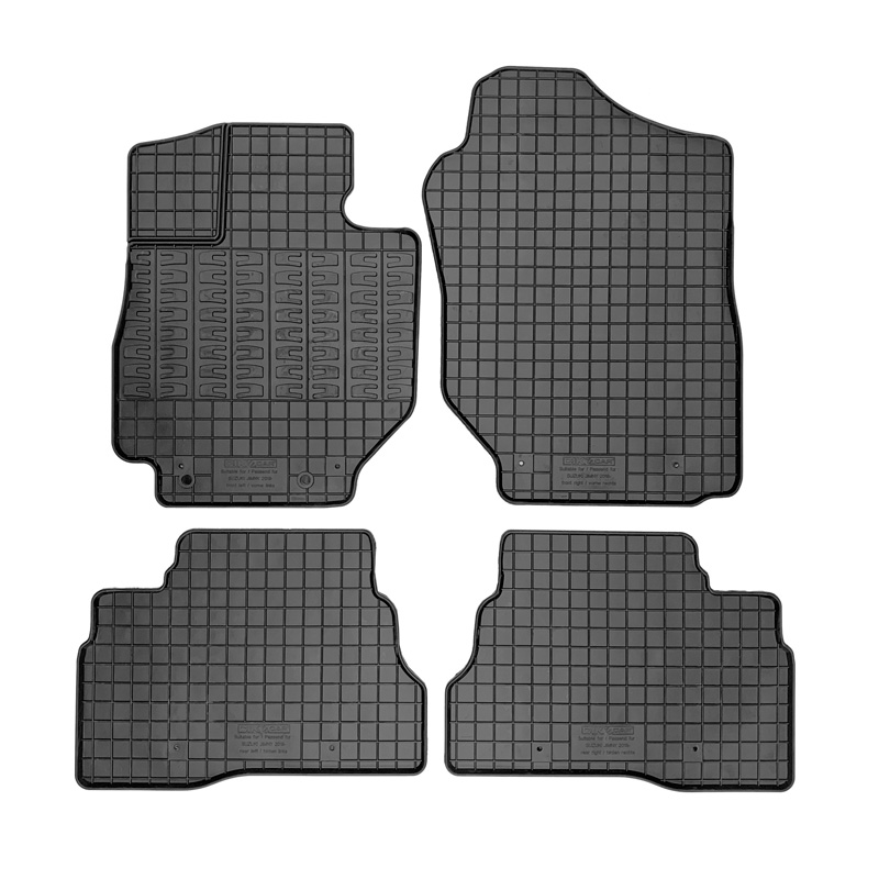 RUBBER MATTEN PASSEND VOOR SUZUKI JIMNY (A6G) 2018- (4-DELIG + MONTAGESYSTEEM)
