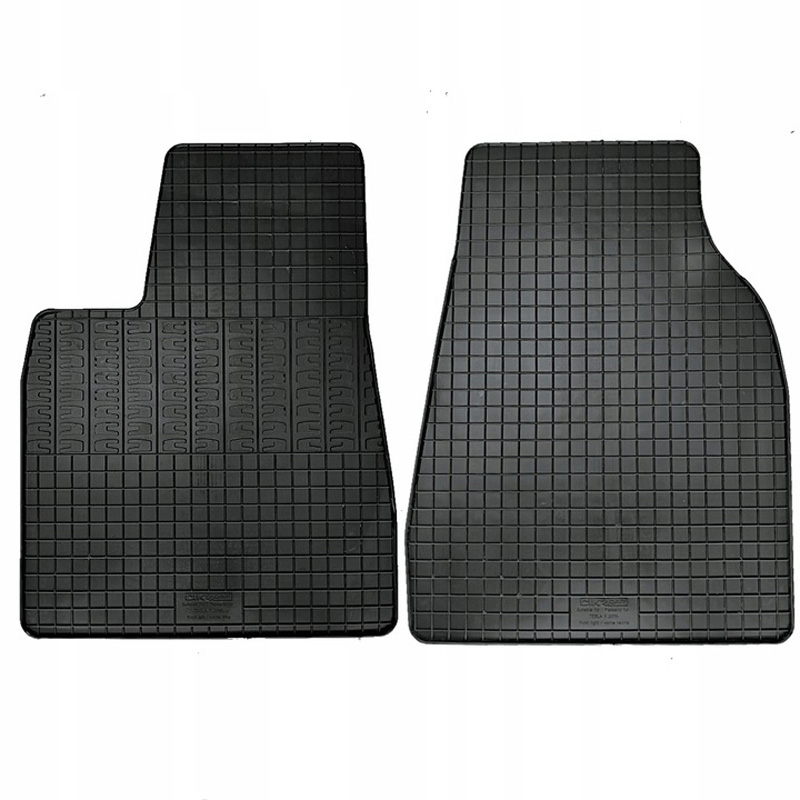 RUBBER MATTEN PASSEND VOOR TESLA MODEL X 2016- (2-DELIG + MONTAGESYSTEEM)