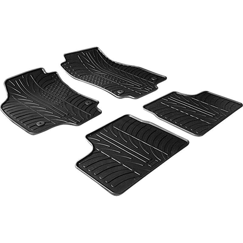 RUBBERMATTEN PASSEND VOOR OPEL ASTRA H 2004-2009 (T PROFIEL 4-DELIG + MONTAGECLIPS)