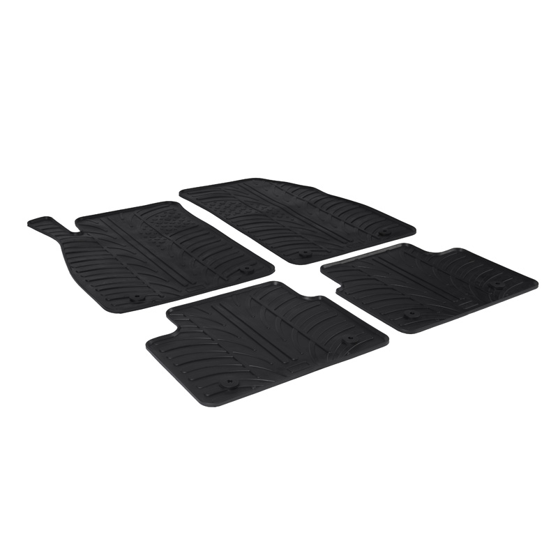 RUBBERMATTEN PASSEND VOOR OPEL INSIGNIA 2013-2017 (T PROFIEL 4-DELIG + MONTAGECLIPS)