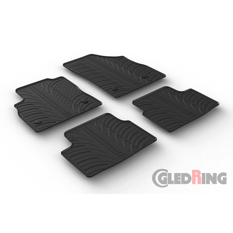 RUBBERMATTEN PASSEND VOOR OPEL ASTRA K 5 DEURS & SPORTSTOURER 6/2015- (HANDGESCHAKELD) (T PROFIEL 4-DELIG + MONTAGECLIPS)