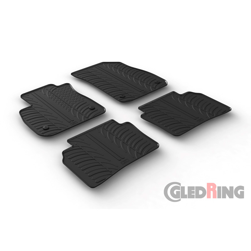 RUBBERMATTEN PASSEND VOOR OPEL INSIGNIA GRAND SPORT & SPORTSTOURER 2017- (T PROFIEL 4-DELIG + MONTAGECLIPS)
