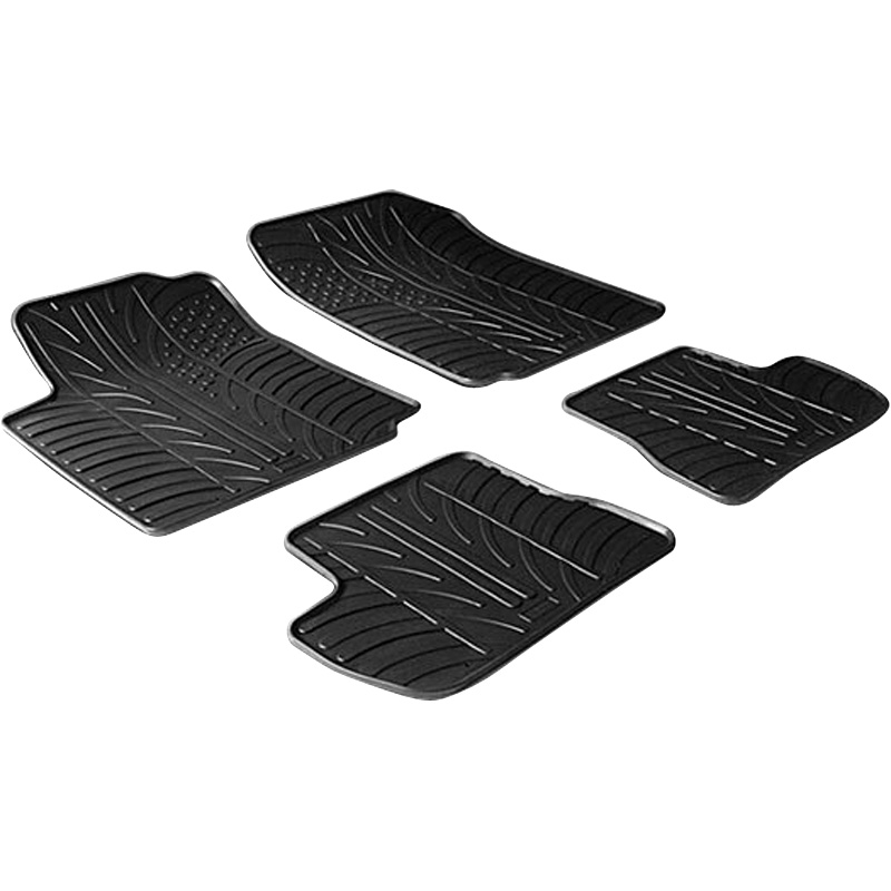 RUBBERMATTEN PASSEND VOOR CITROEN C2 2003- (T PROFIEL 4-DELIG)