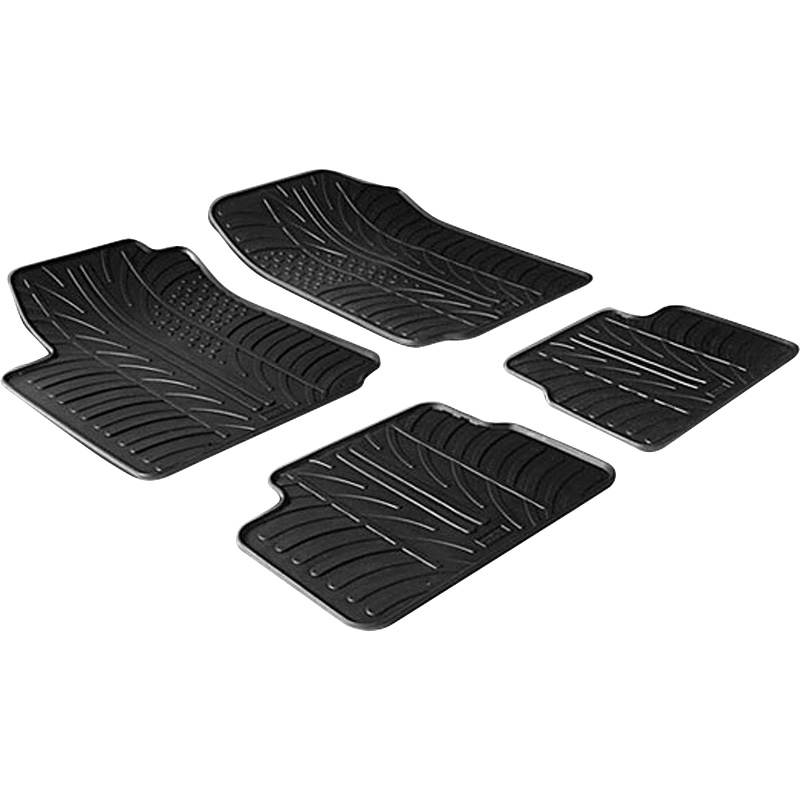 RUBBERMATTEN PASSEND VOOR CITROEN C3 2002-2010 (T PROFIEL 4-DELIG)