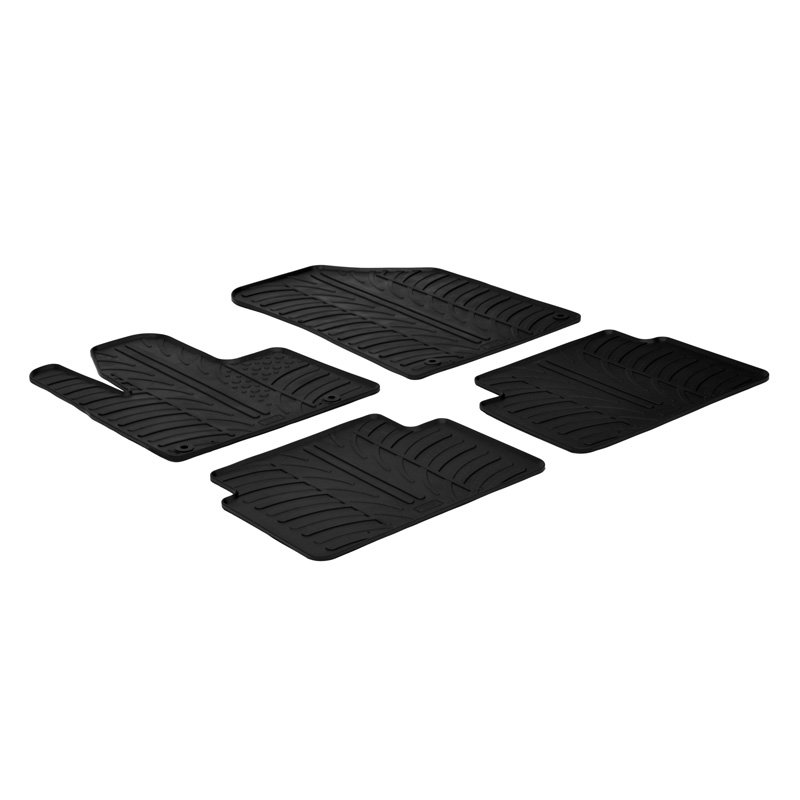 RUBBERMATTEN PASSEND VOOR CITROEN C5 2008- (T PROFIEL 4-DELIG + MONTAGECLIPS)