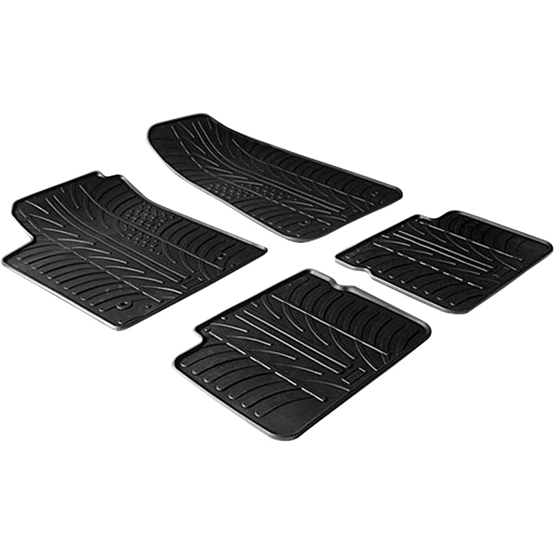 RUBBERMATTEN PASSEND VOOR FIAT BRAVO 2007- / LANCIA DELTA 2009- (T PROFIEL 4-DELIG)