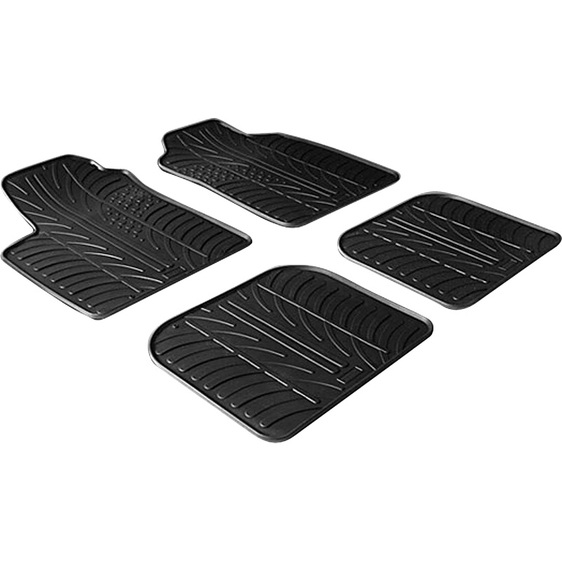 RUBBERMATTEN PASSEND VOOR FIAT PANDA 2003-2011 (T PROFIEL 4-DELIG)