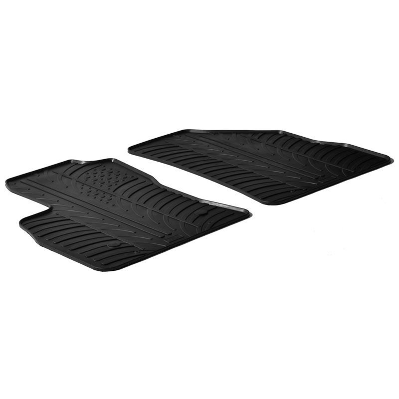 RUBBERMATTEN PASSEND VOOR FIAT DOBLO CARGO 3-DEURS 2010- & OPEL COMBO CARGO 3-DEURS 2011- (T PROFIEL 2-DELIG + MONTAGECLIPS)