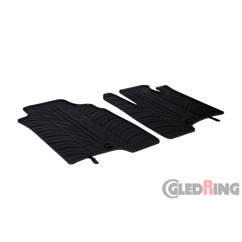 RUBBERMATTEN PASSEND VOOR FIAT PANDA VAN 2012-2014 (T PROFIEL 2-DELIG)