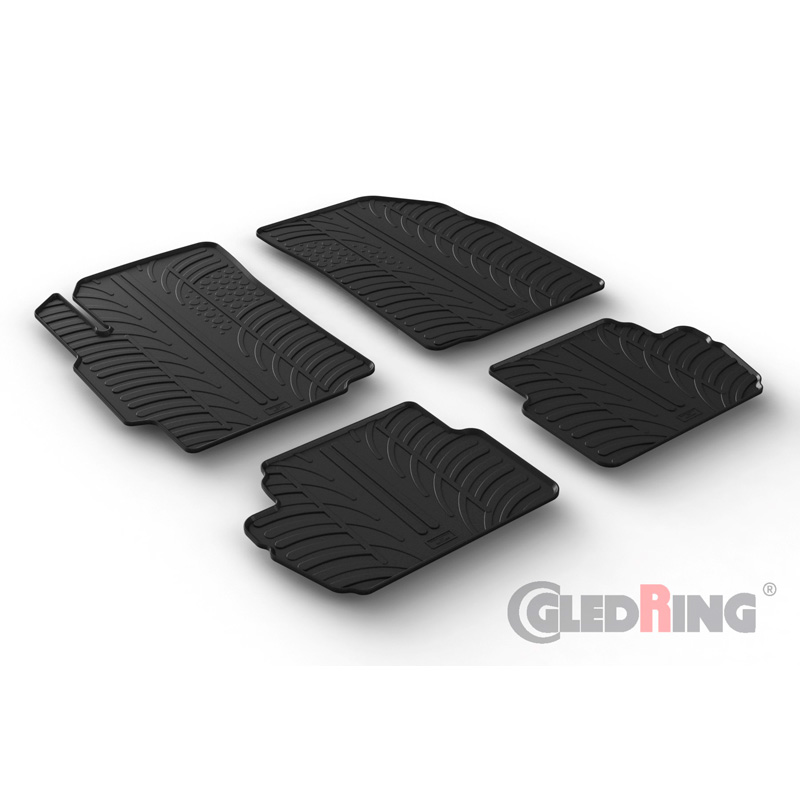 RUBBERMATTEN PASSEND VOOR CHEVROLET SPARK 2010- (T PROFIEL 4-DELIG)