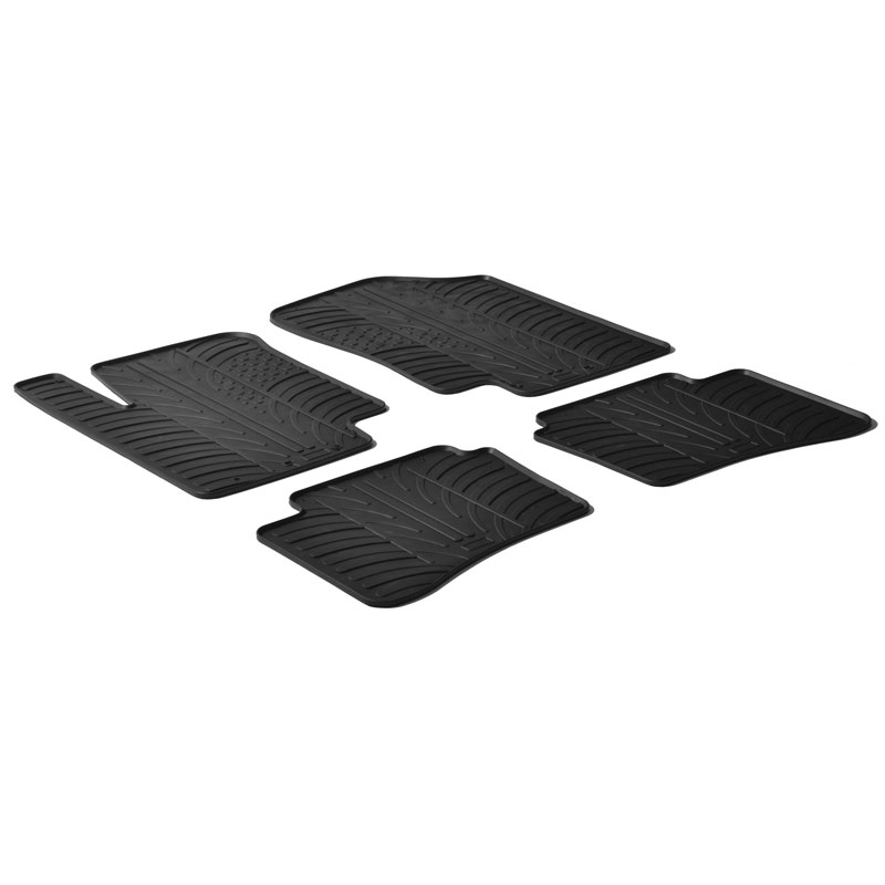 RUBBERMATTEN PASSEND VOOR HYUNDAI I20 2008-2014 (T PROFIEL 4-DELIG)