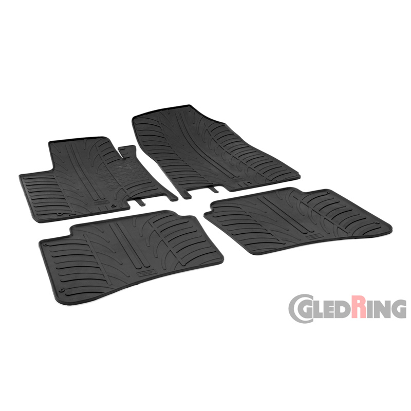RUBBERMATTEN PASSEND VOOR HYUNDAI I20 II 2014-2020 (T PROFIEL 4-DELIG)