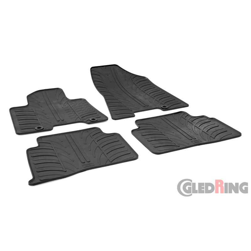 RUBBERMATTEN PASSEND VOOR HYUNDAI TUCSON 2015-2020 (T PROFIEL 4-DELIG + MONTAGECLIPS)