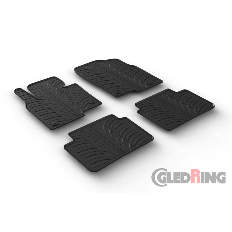 RUBBERMATTEN PASSEND VOOR MAZDA CX-5 6/2017- (T PROFIEL 4-DELIG + MONTAGECLIPS)