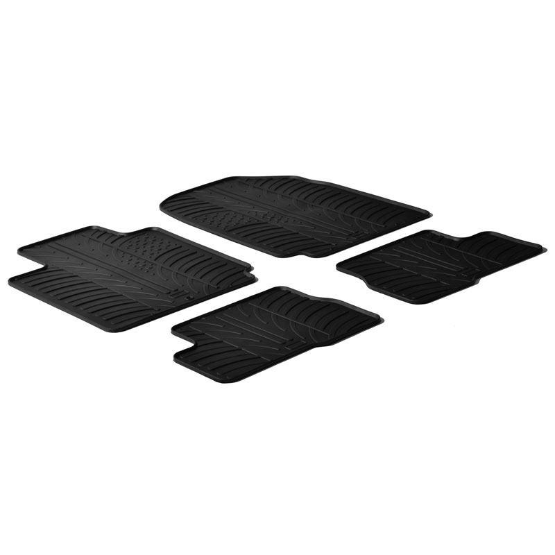 RUBBERMATTEN PASSEND VOOR NISSAN MICRA 2003-2011 (T PROFIEL 4-DELIG)