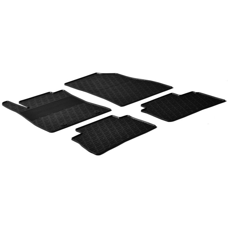 RUBBERMATTEN PASSEND VOOR NISSAN JUKE 2010-2019 (G PROFIEL 4-DELIG + MONTAGECLIPS)