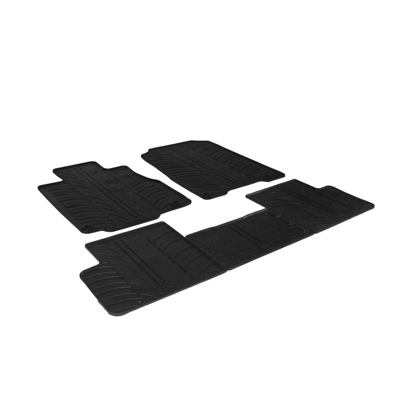 RUBBERMATTEN PASSEND VOOR HONDA CR-V 2012-2018 (T PROFIL 5- DELIG + MONTAGECLIPS)