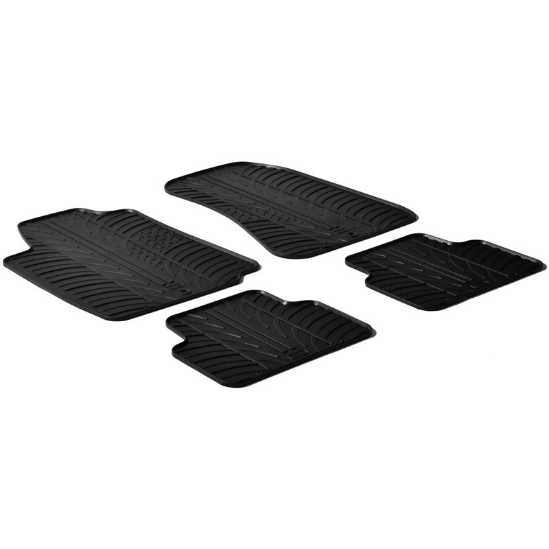 RUBBERMATTEN PASSEND VOOR ALFA ROMEO 159 2005- (T PROFIEL 4-DELIG + MONTAGECLIPS)