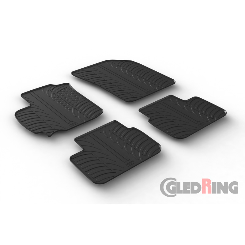 RUBBERMATTEN PASSEND VOOR SUZUKI SWIFT 5-DEURS 2010-2017 (T PROFIEL 4-DELIG)