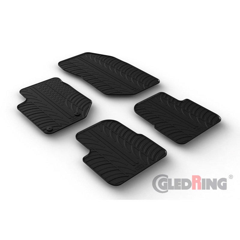 RUBBERMATTEN PASSEND VOOR CITROEN C4 III 5-DEURS 2020- EXCL. E-C4 (T PROFIEL 4-DELIG + MONTAGECLIPS)